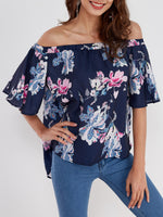 OEM Ladies Navy Blouses
