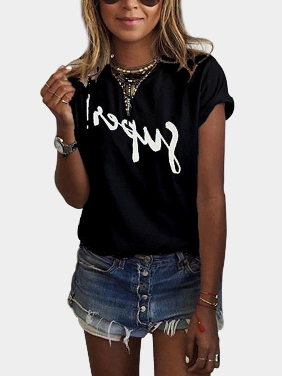OEM Ladies Black T-Shirts