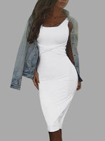 Custom Black V Neck Halter Dress