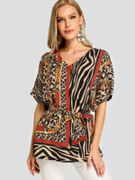 OEM Ladies Brown Blouses