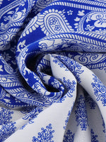 OEM Ladies Blue Mini Dresses