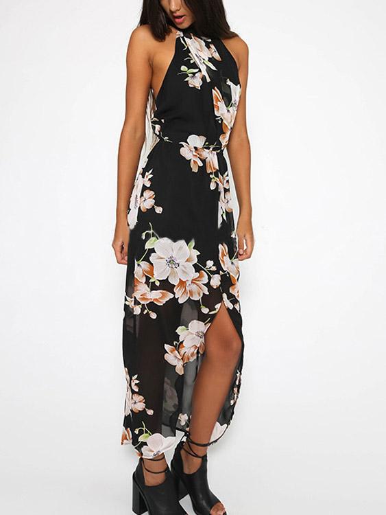 ODM Ladies Sleeveless Maxi Dress