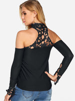 NEW FEELING Womens Black T-Shirts