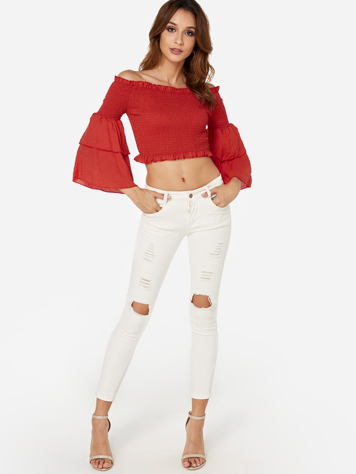 OEM ODM Womens 3/4 Sleeve Blouses