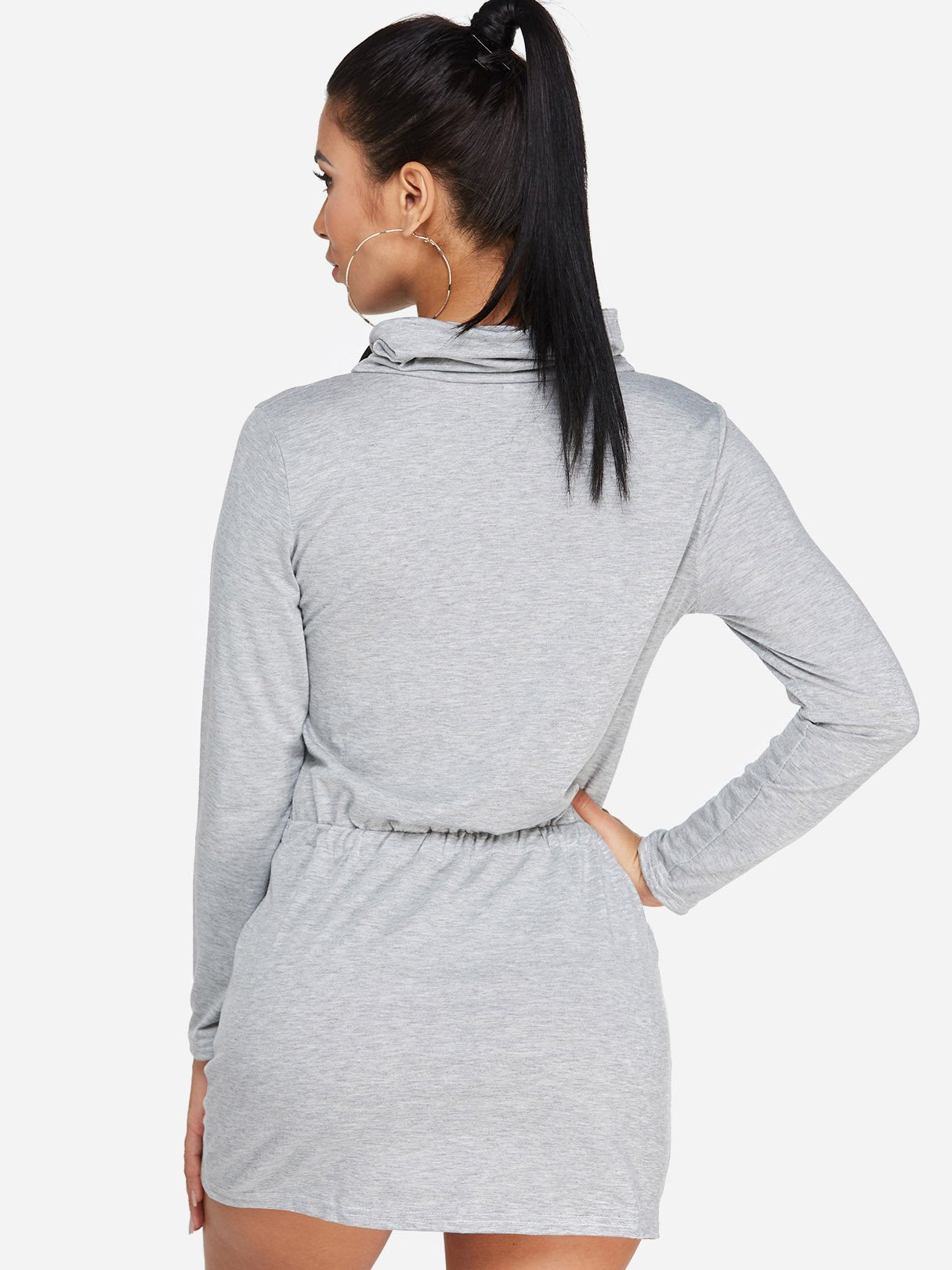 NEW FEELING Womens Grey Casual Dresses