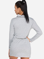 NEW FEELING Womens Grey Casual Dresses
