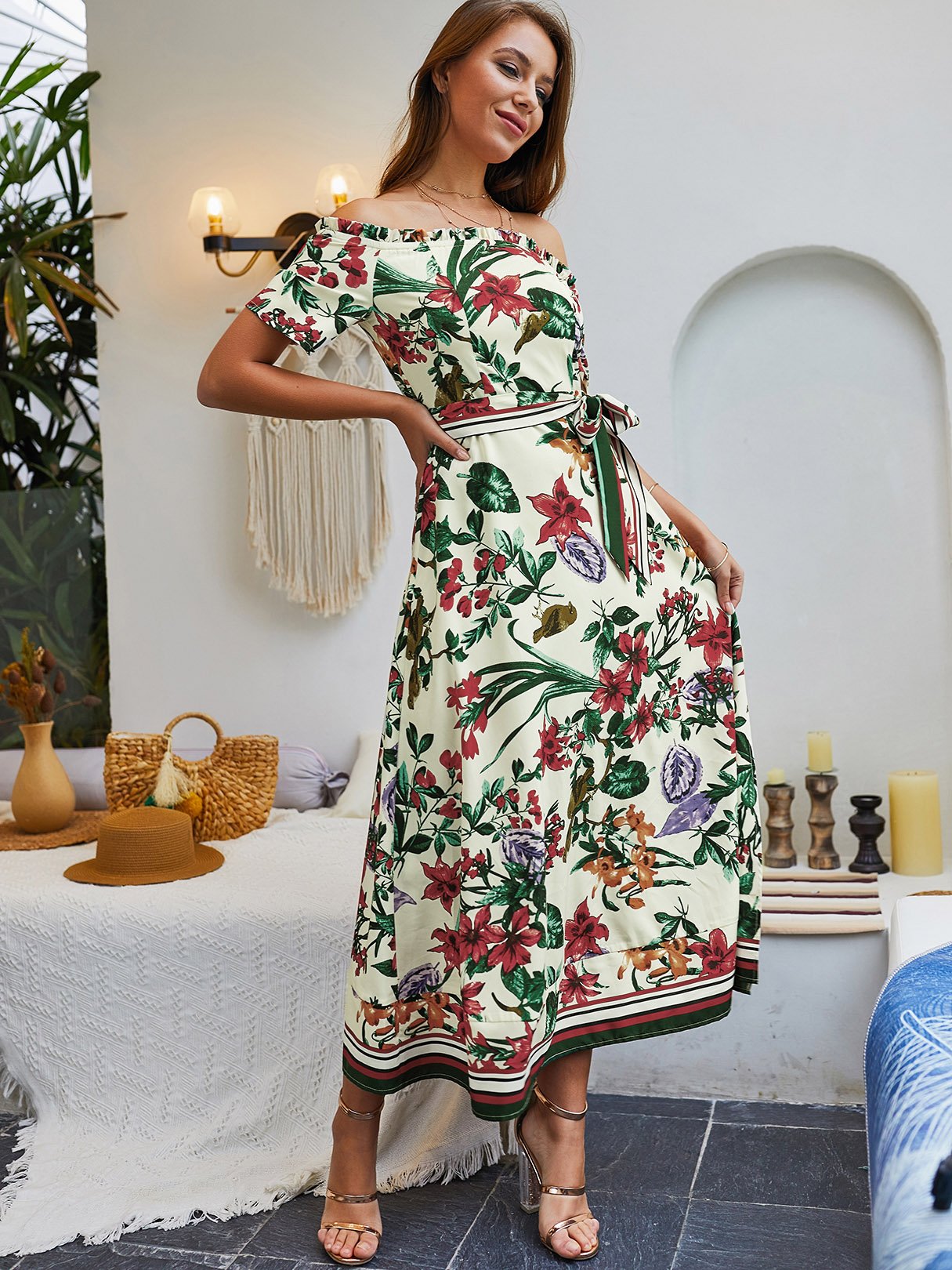 Custom Ladies Off The Shoulder Dresses