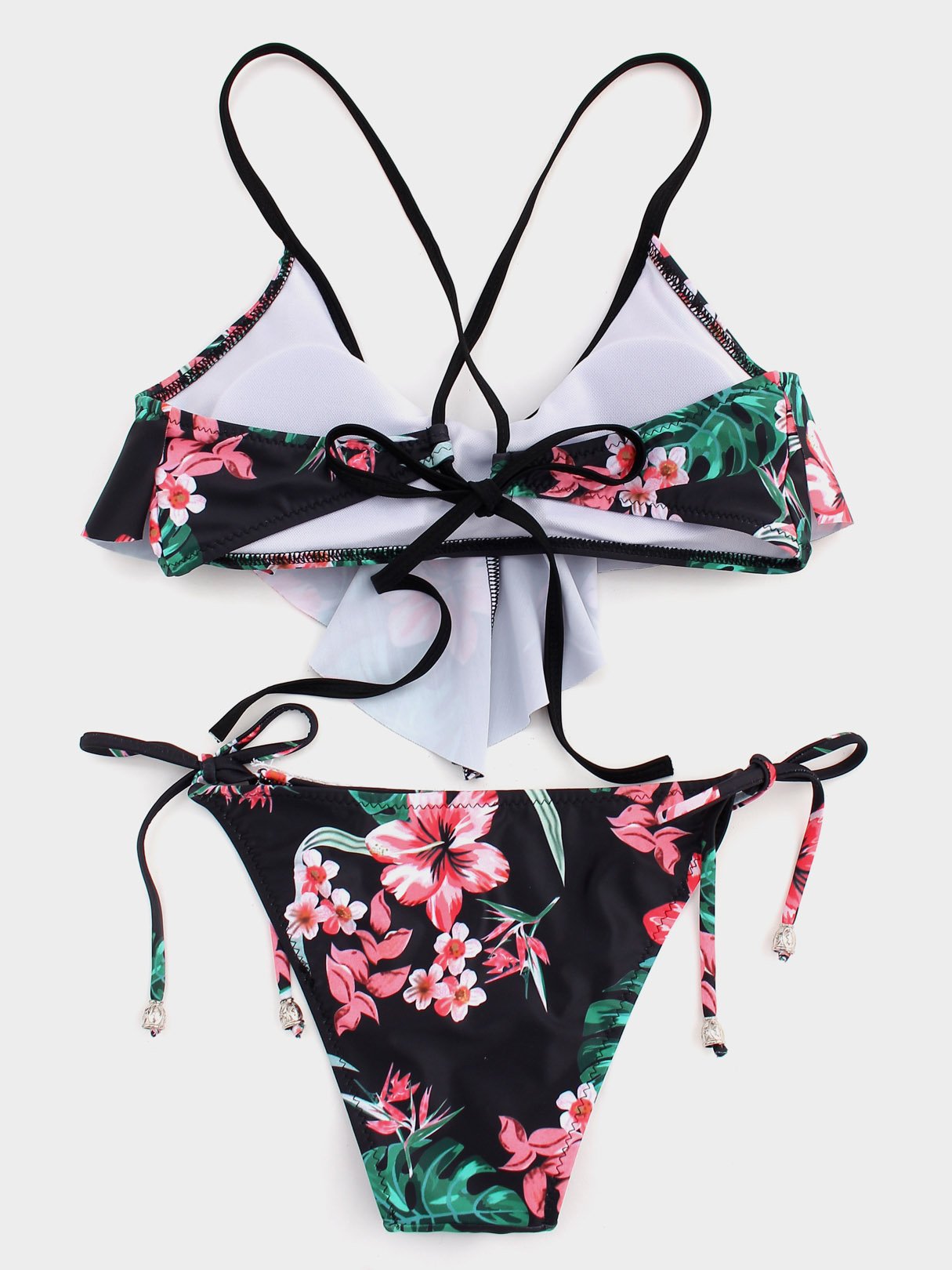 NEW FEELING Womens Floral Bikinis