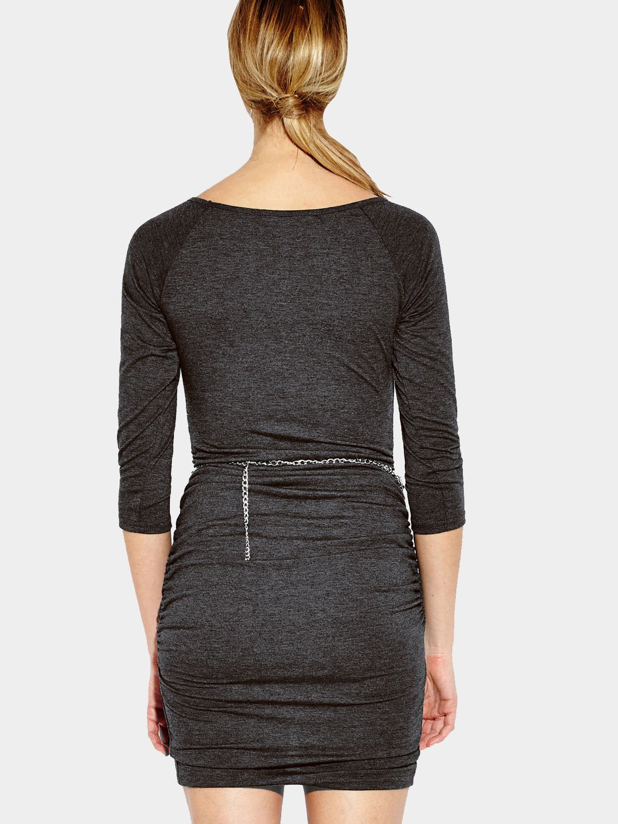 NEW FEELING Womens Grey Bodycon Dresses