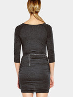 NEW FEELING Womens Grey Bodycon Dresses