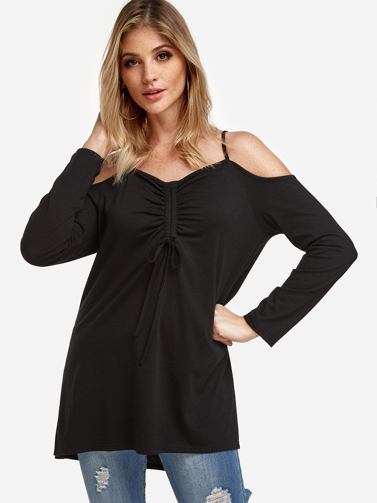 OEM Ladies Black T-Shirts