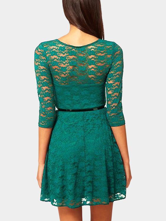 NEW FEELING Womens Green Mini Dresses