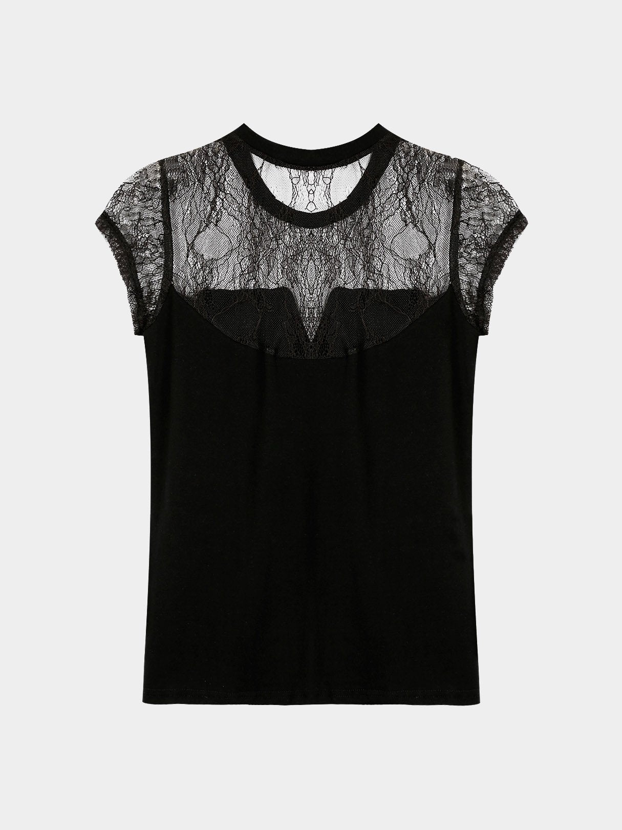 NEW FEELING Womens Black T-Shirts