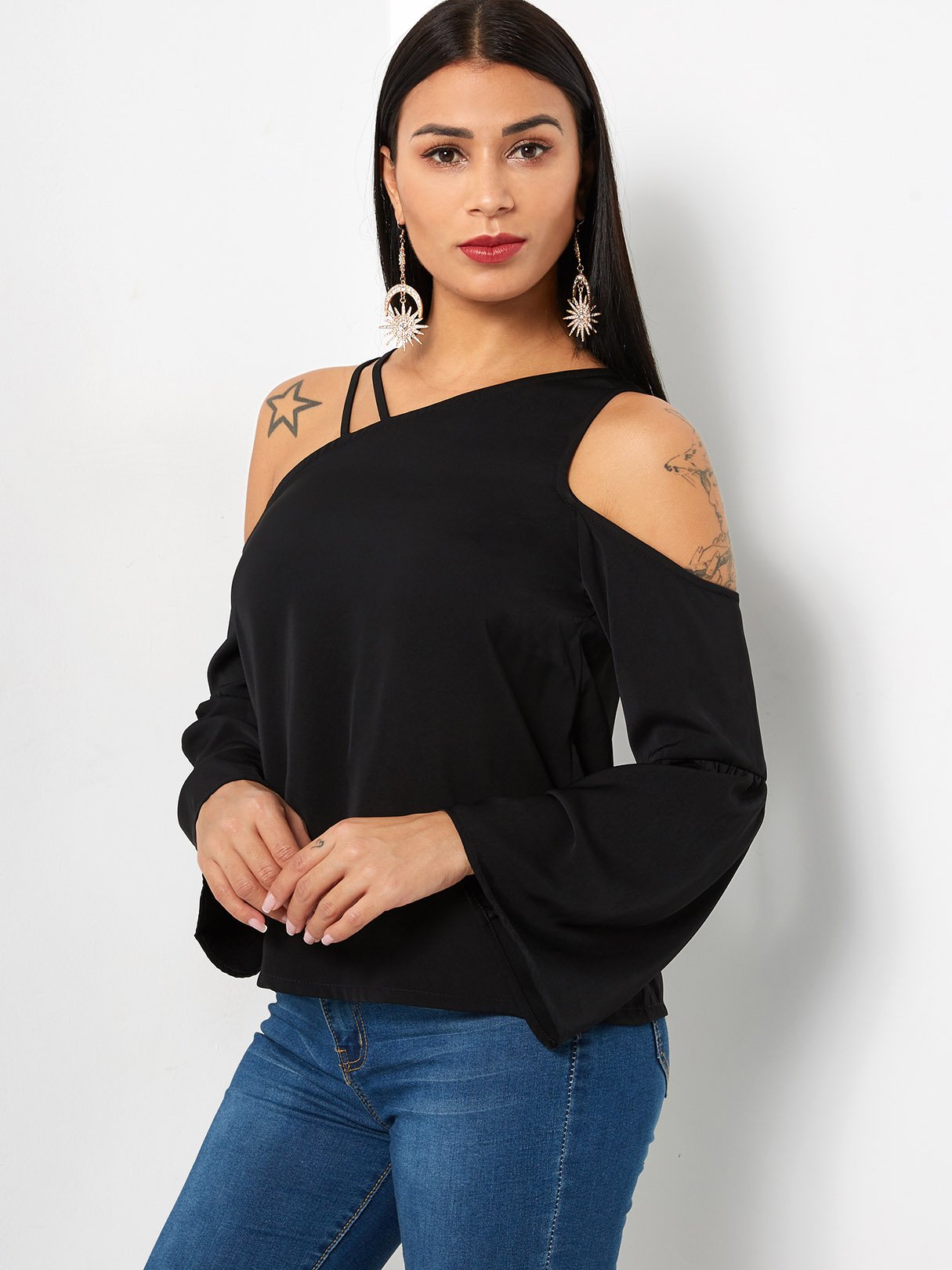 OEM Ladies Black T-Shirts