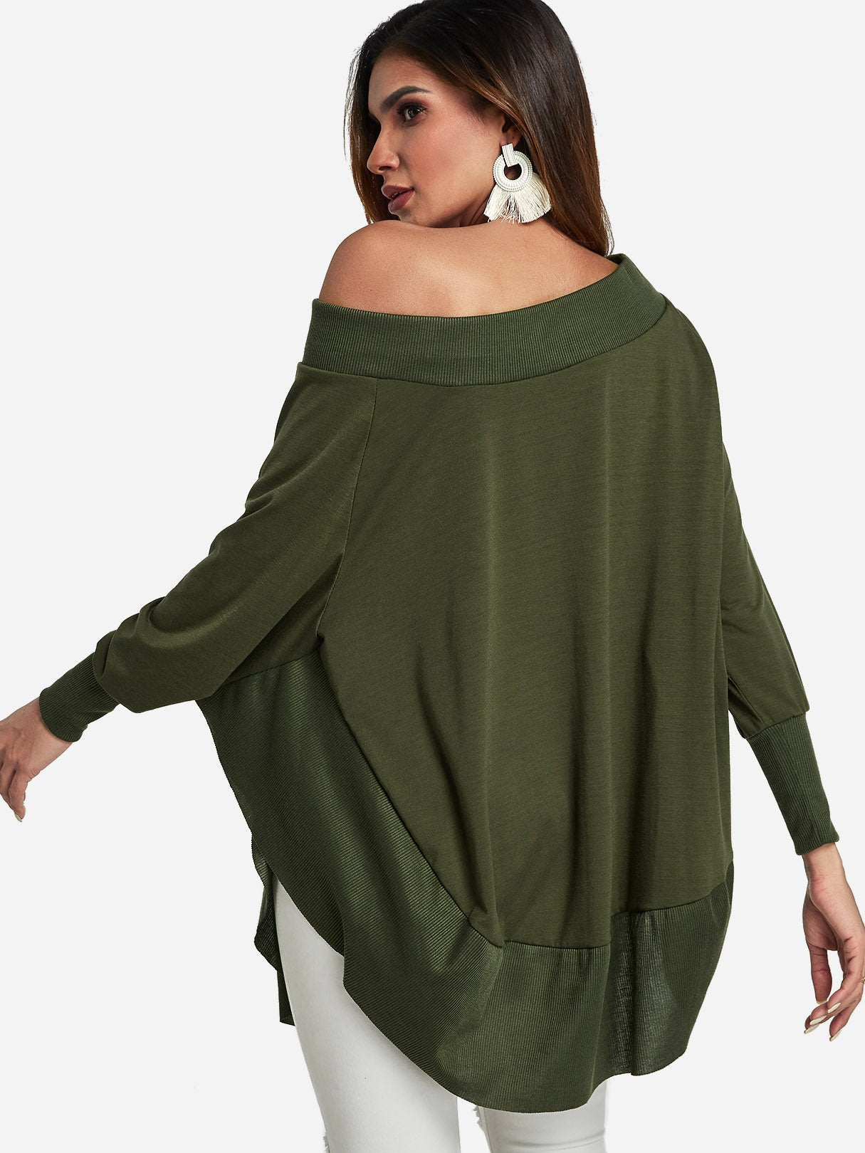 NEW FEELING Womens Army Green Sexy Dresses