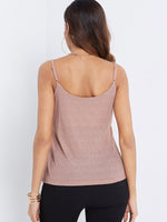 NEW FEELING Womens Pink Camis