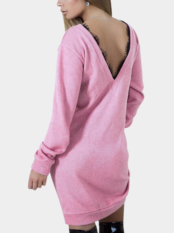 NEW FEELING Womens Pink Casual Dresses