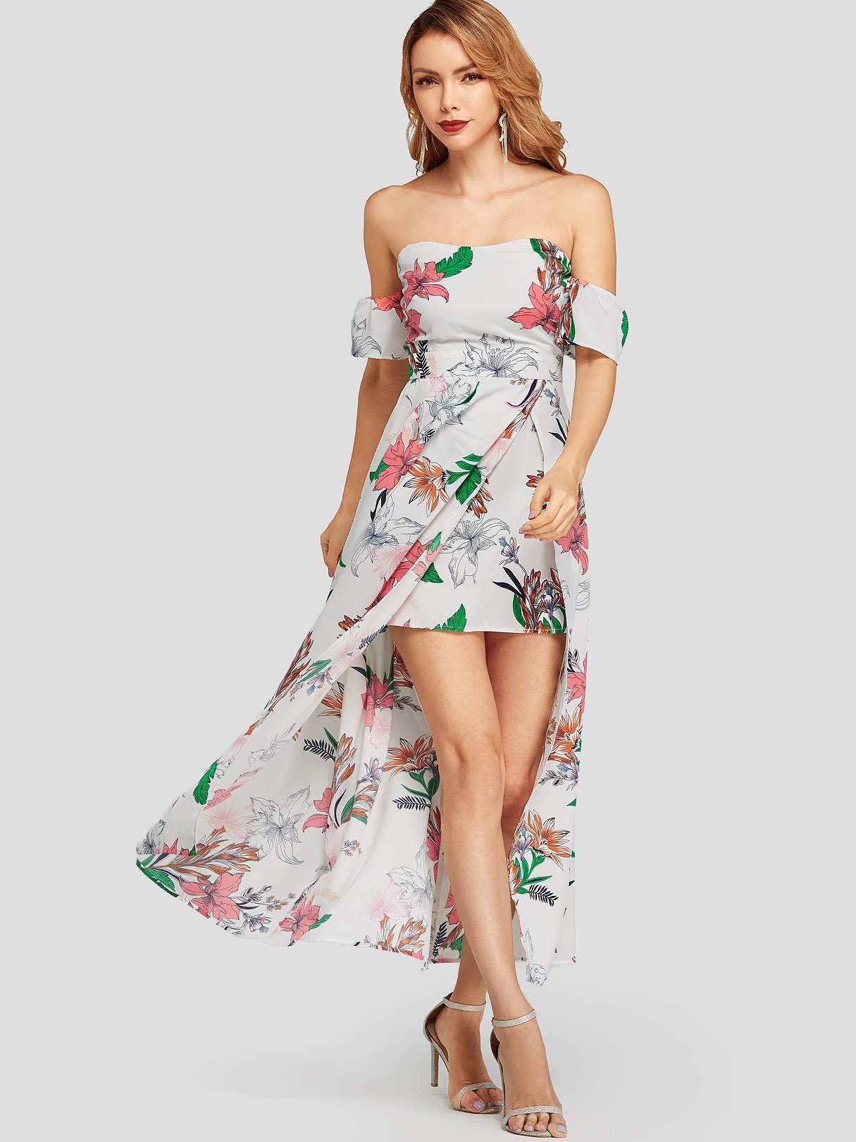 OEM ODM Womens White Floral Dresses