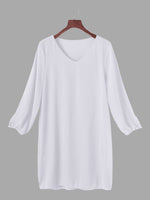 NEW FEELING Womens White Mini Dresses