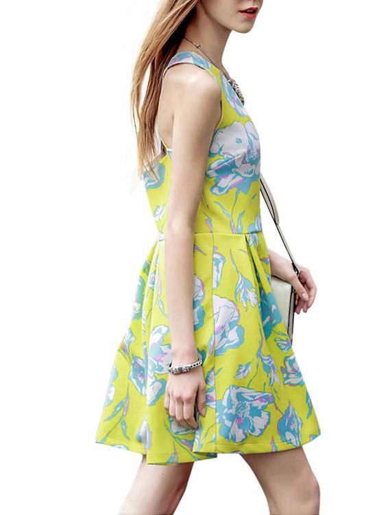 OEM Ladies Floral Floral Dresses