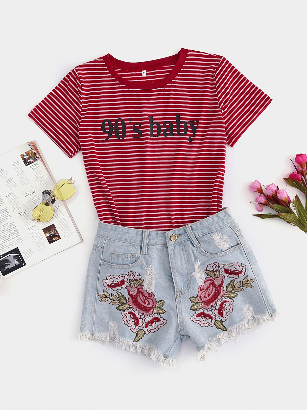 NEW FEELING Womens Red T-Shirts
