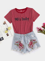 NEW FEELING Womens Red T-Shirts