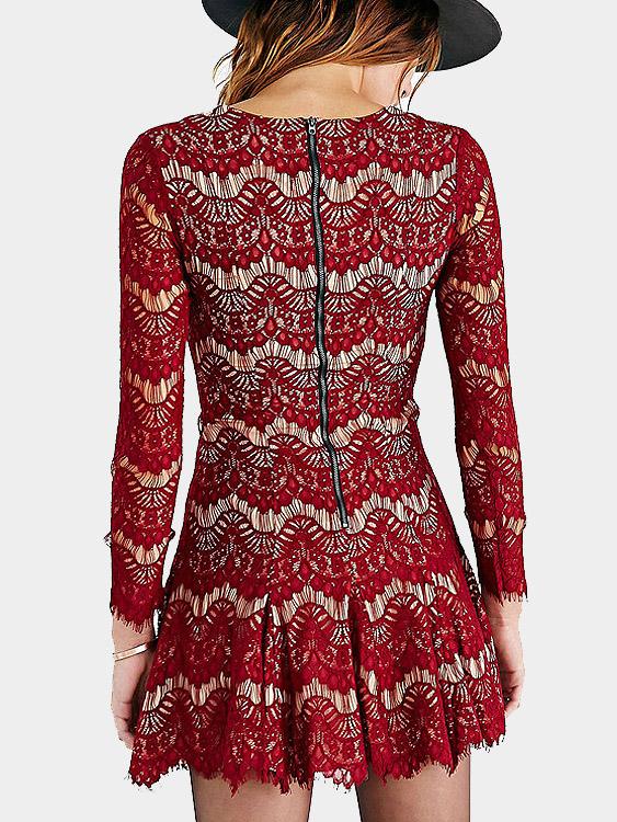 NEW FEELING Womens Red Mini Dresses