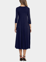 NEW FEELING Womens Navy Midi Dresses