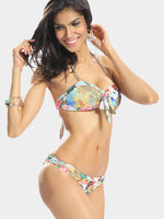 Wholesale Sleeveless Printed Two Piece Bikinis