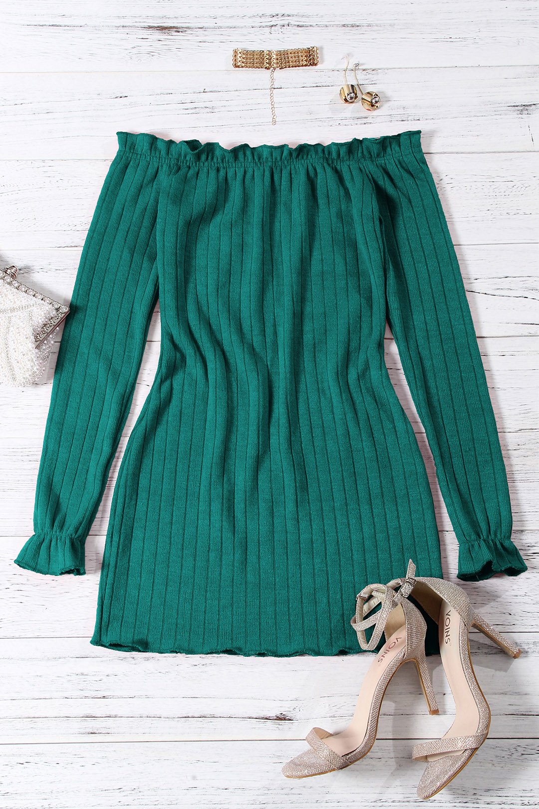 Long Sleeve Dress Sheer