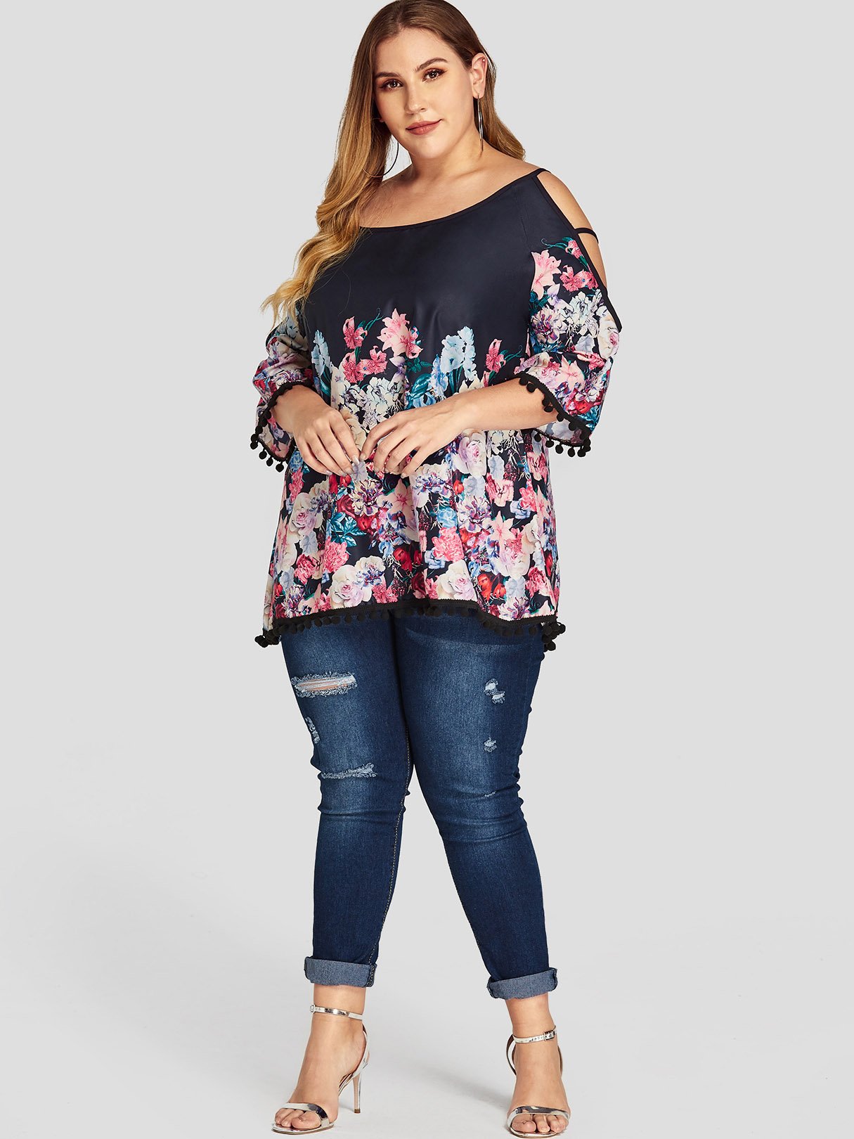 Custom Plus Size Womens Black Tops