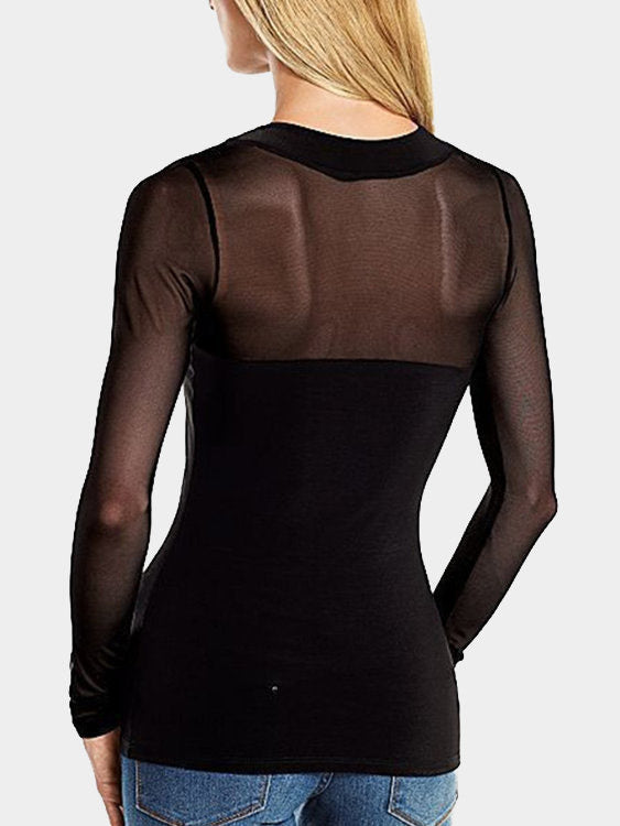NEW FEELING Womens Black T-Shirts