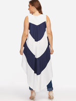 NEW FEELING Womens Striped Plus Size Tops