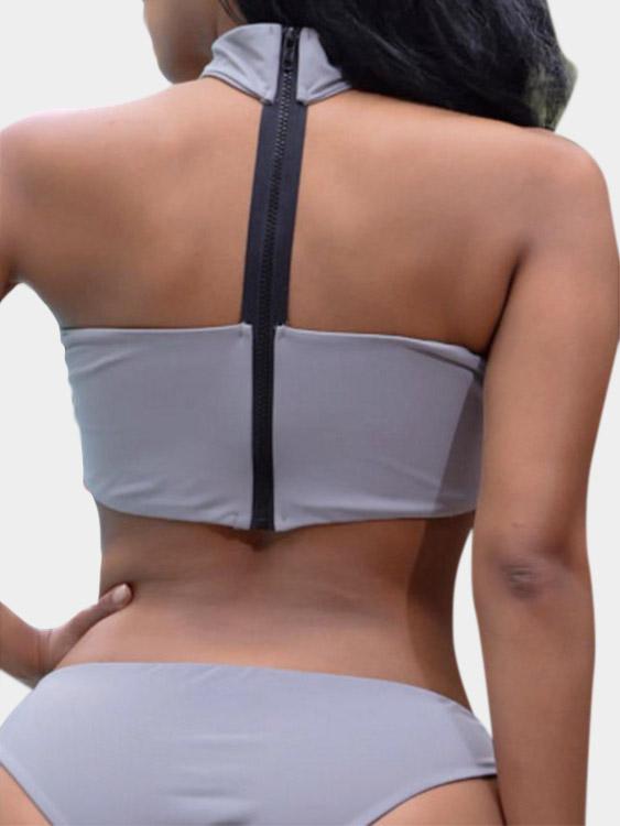 NEW FEELING Womens Grey Bikinis