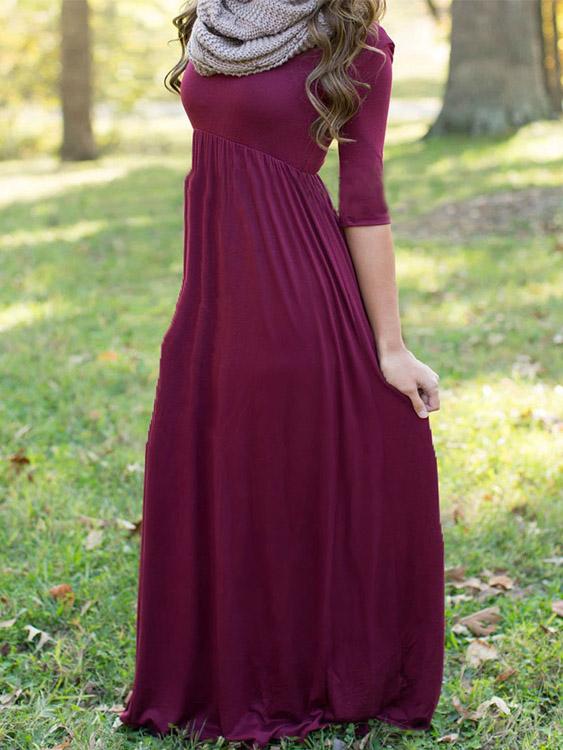 OEM Ladies Burgundy Sexy Dresses