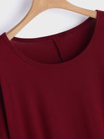 OEM Ladies Burgundy Midi Dresses