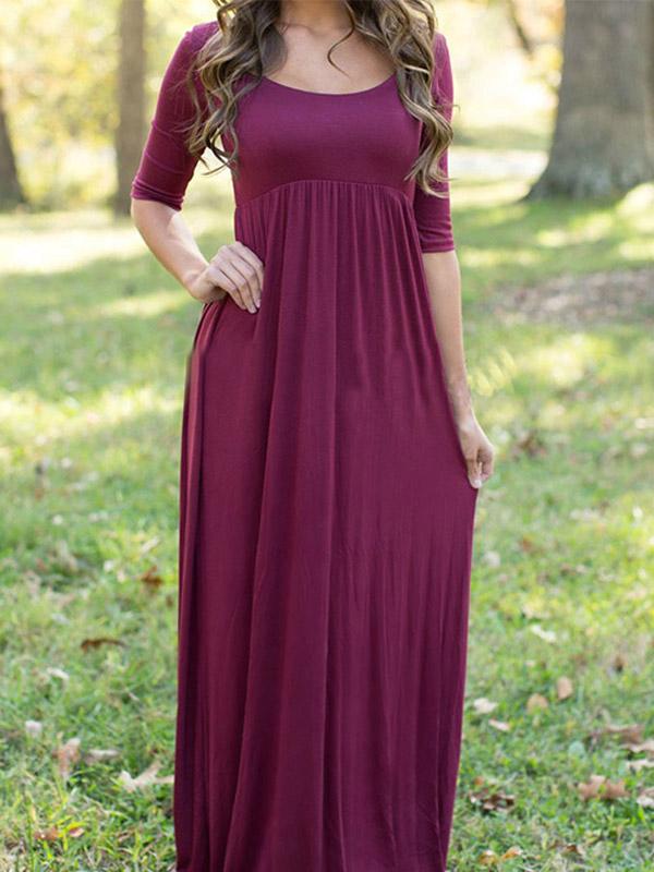 NEW FEELING Womens Burgundy Sexy Dresses