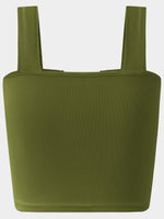 NEW FEELING Womens Green Camis