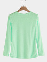 NEW FEELING Womens Aquamarine T-Shirts