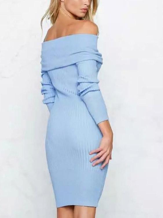 OEM Ladies Blue Sexy Dresses