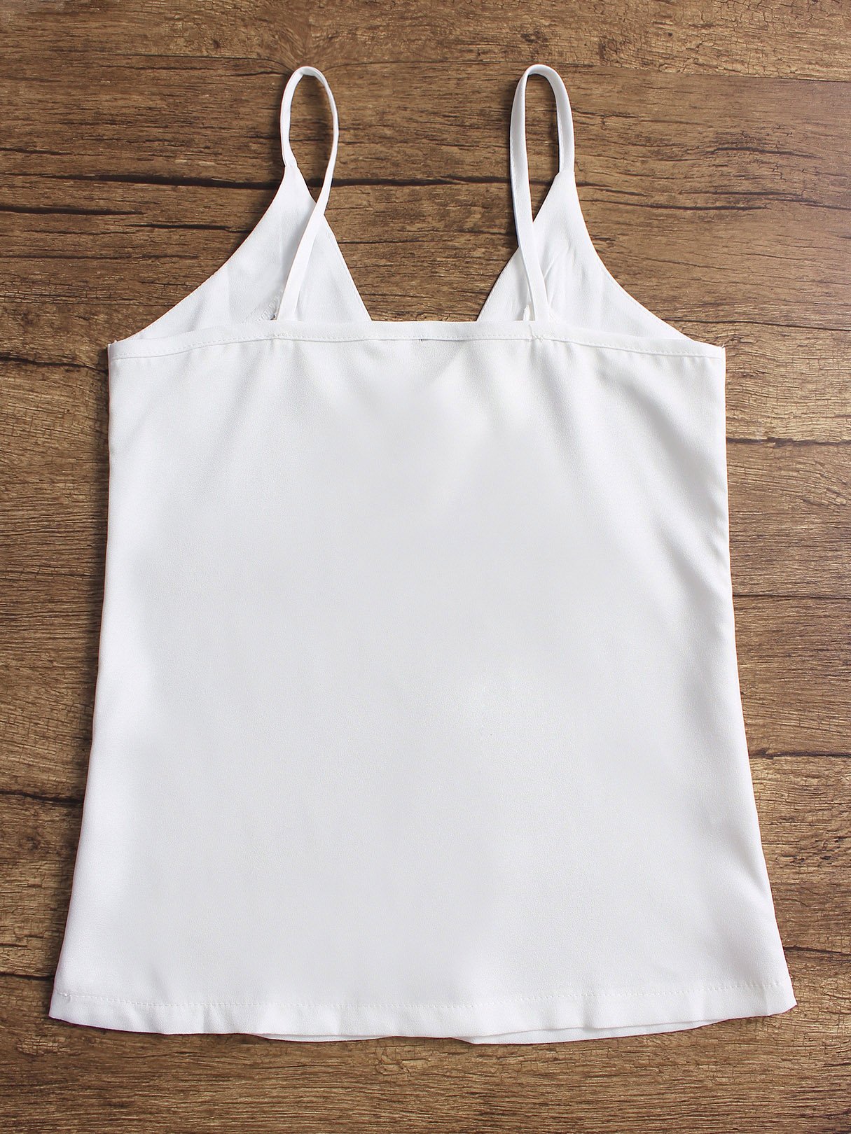 NEW FEELING Womens White Camis