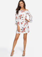 OEM ODM Womens 3/4 Sleeve Mini Dress