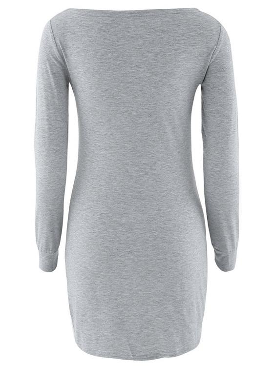 OEM Ladies Grey Casual Dresses