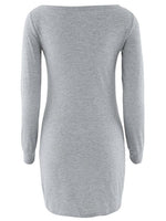 OEM Ladies Grey Casual Dresses
