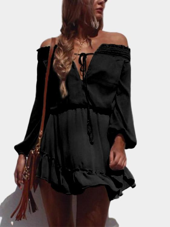 Custom Black Floral Maxi Dress