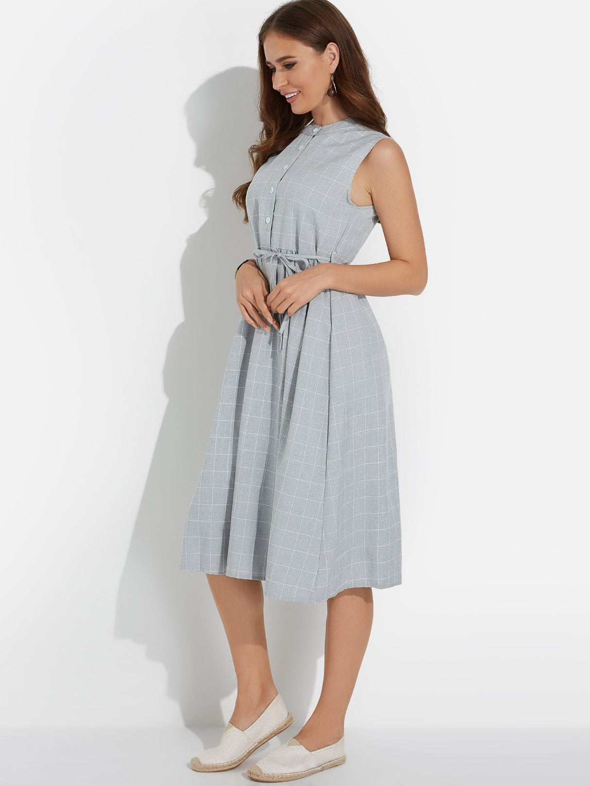 OEM Ladies Grey Casual Dresses