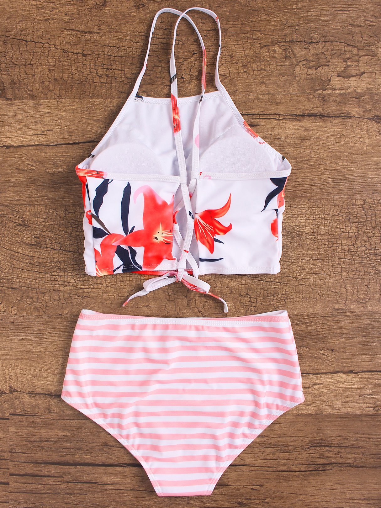 NEW FEELING Womens Floral Bikinis