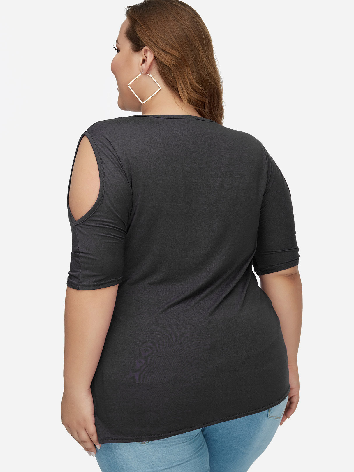 Custom Plus Size Ladies Tops Blouses