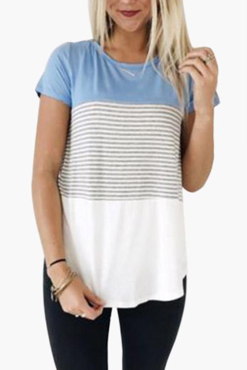 Custom Womens Striped T-Shirts