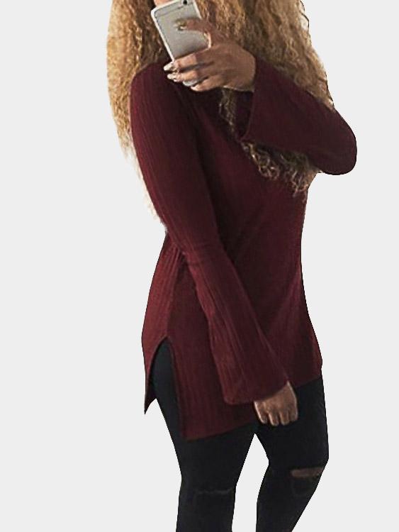 OEM ODM Womens Burgundy T-Shirts